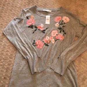 LOFT Floral Sweater